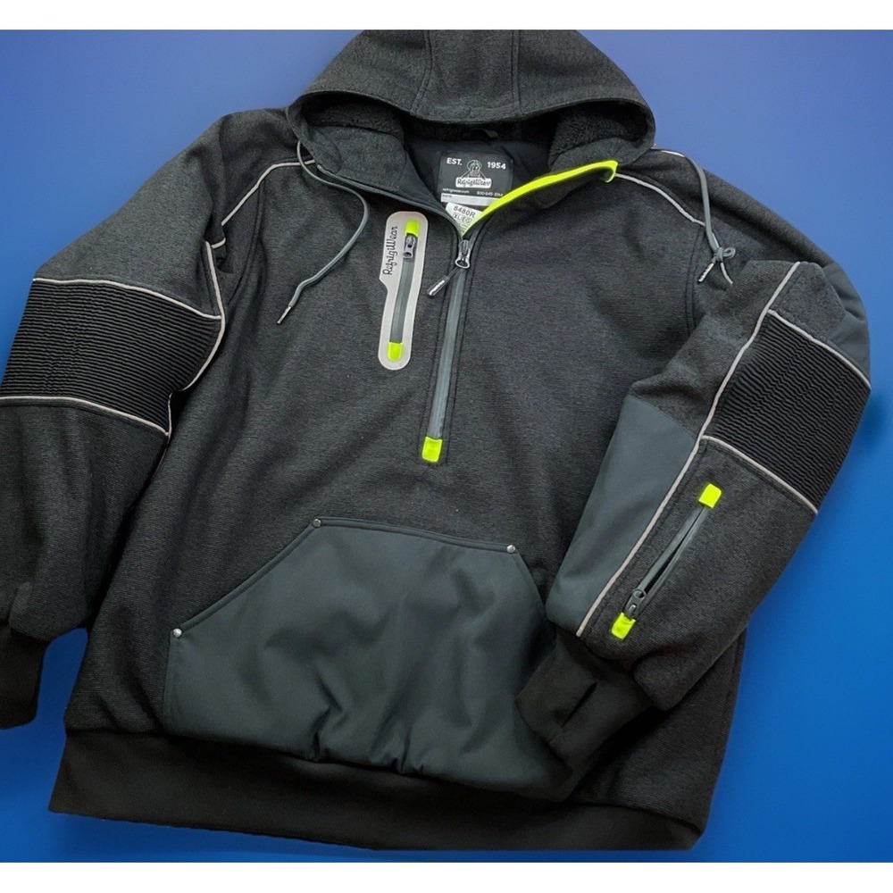 Refrigiwear Jacket 8480R XL Freezer Men's Extreme Hybrid Sweater Black